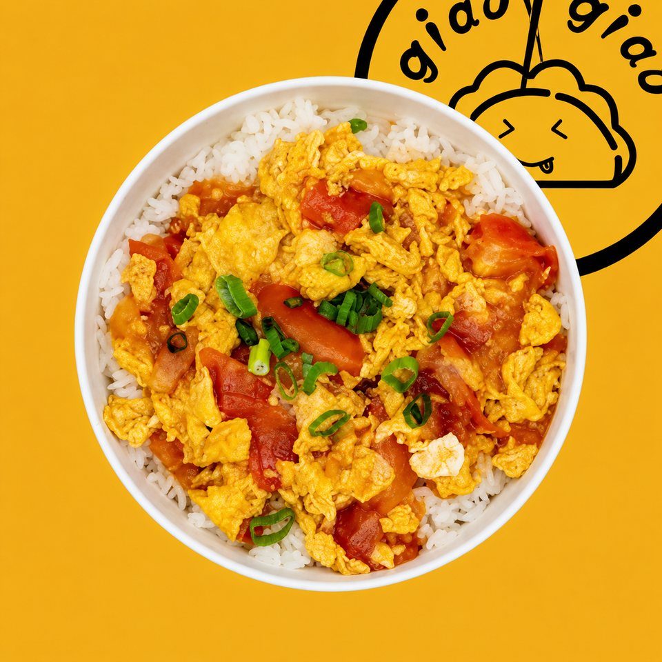 Riso con pomodoro e uovo