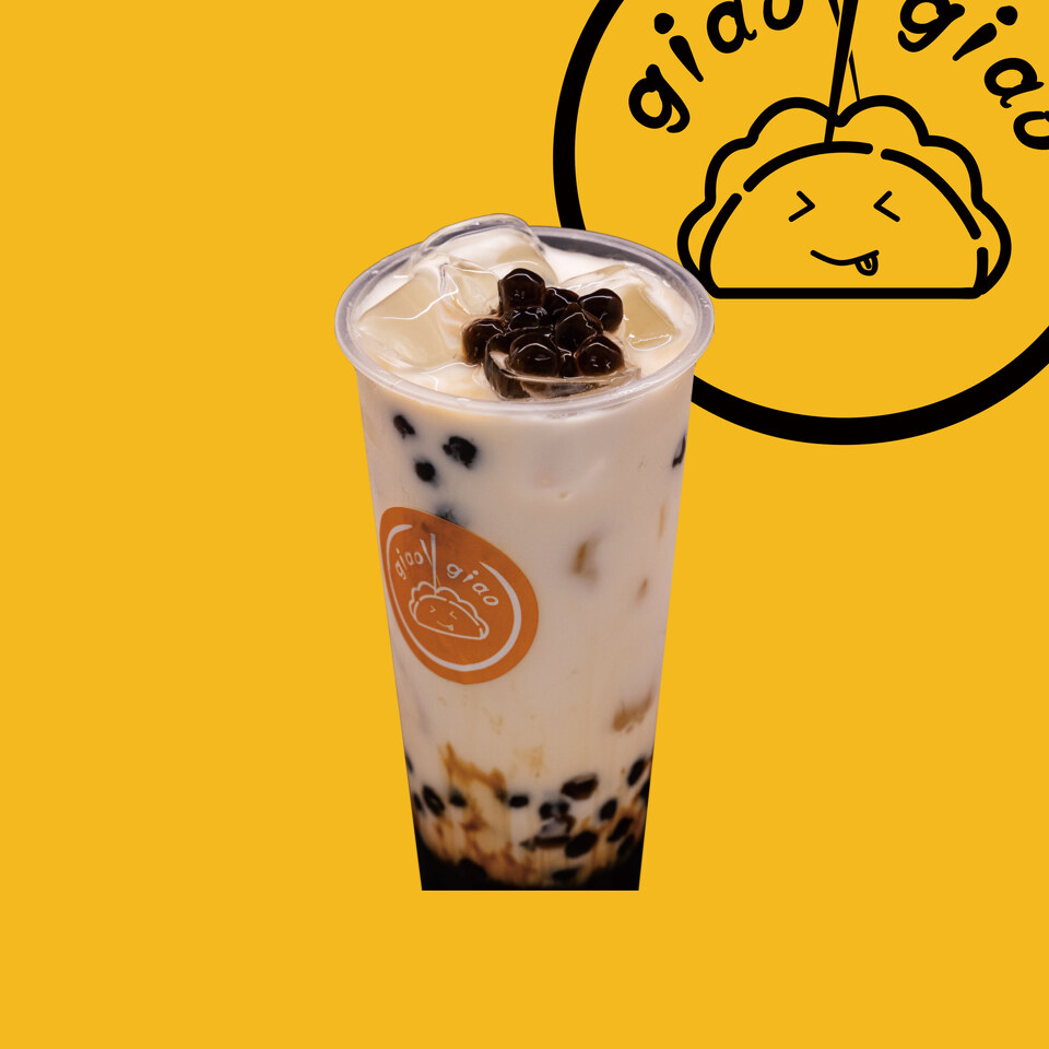 Latte fresco con zucchero bruno — bubble tea di GiaoGiao a Firenze